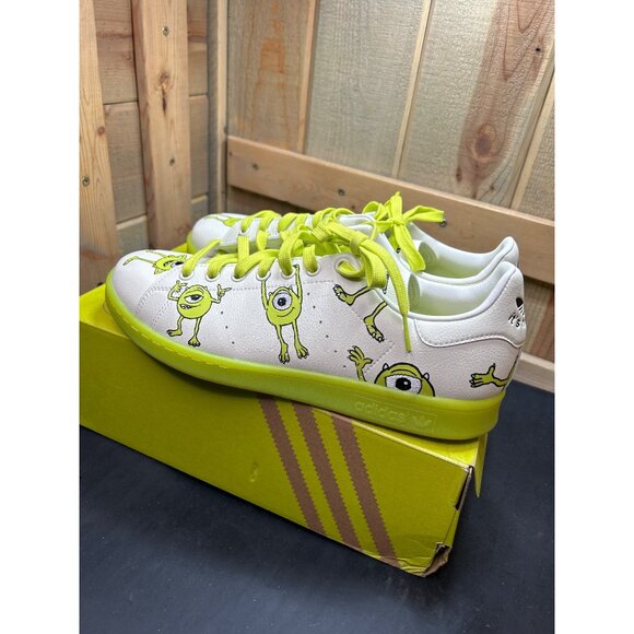 Adidas Stan Smith Mens 10.5 Limited Edition Monsters Inc. Mike Wazowski - Picture 7 of 9